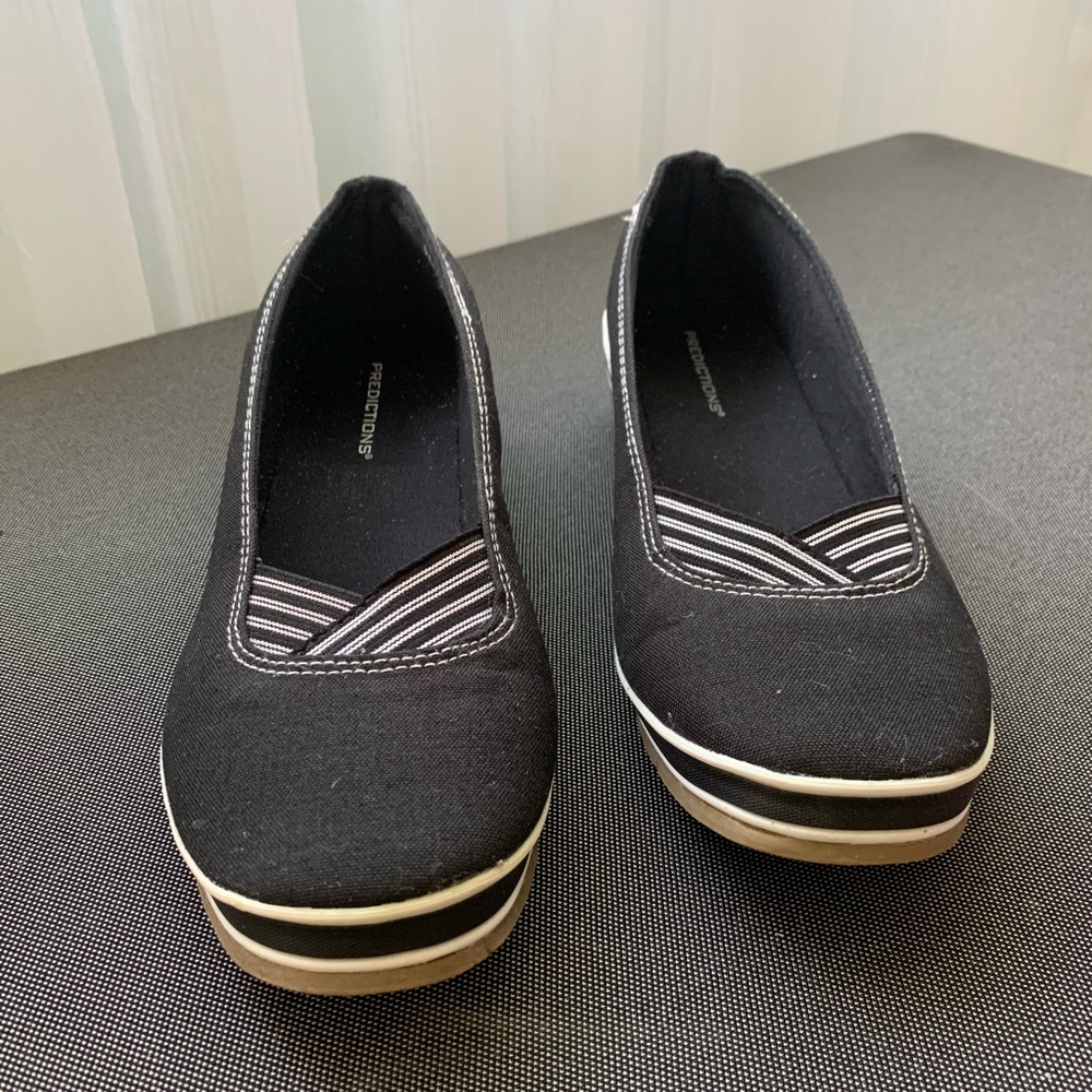 Black Espadrille Wedges